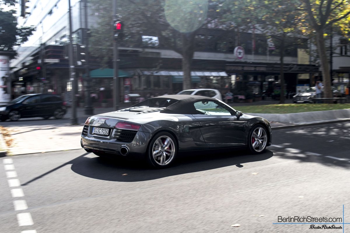 Audi R8 4.2 Spyder (2013) spotted in Berlin — BerlinRichStreets